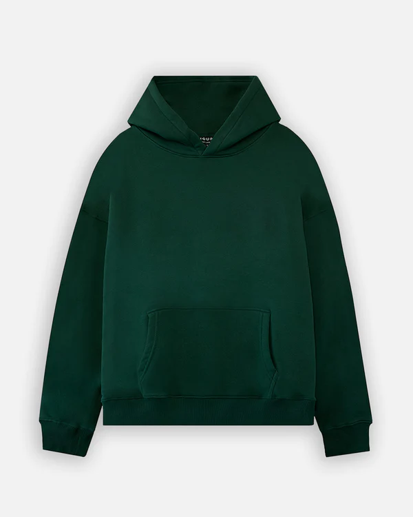 Drop Shoulder Hoodie – Forest Green