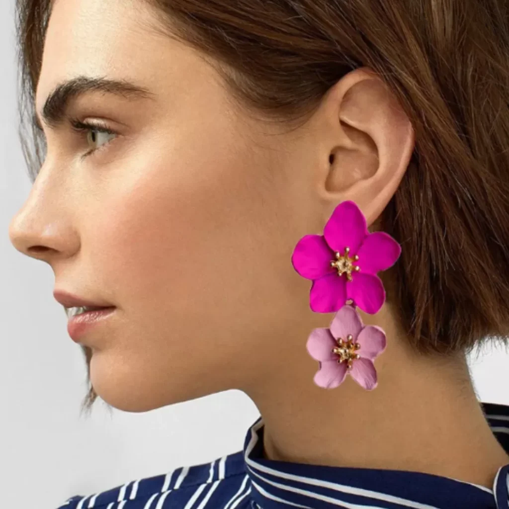 Buy Double Flower Earrings