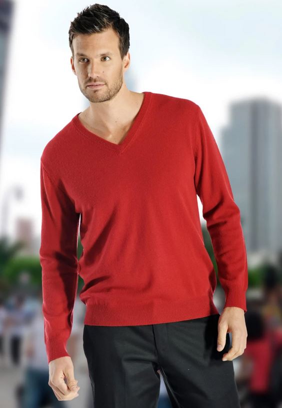 men's v-neck cashmere sweater sale